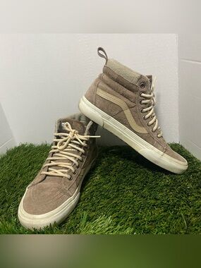 Vans Sk8-Hi Scotchgard 3M Suede Taupe Brown Sneakers Men’s 6 Women’s 7.5 EU 38